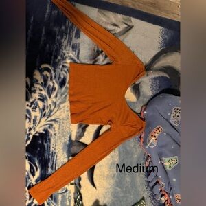 Long sleeve crop top